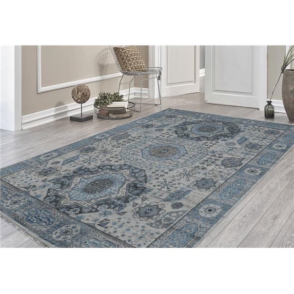 Amer Rug DIV10912 Divine Ivory Hand-Knotted Area Rug - 9 x 12 ft.