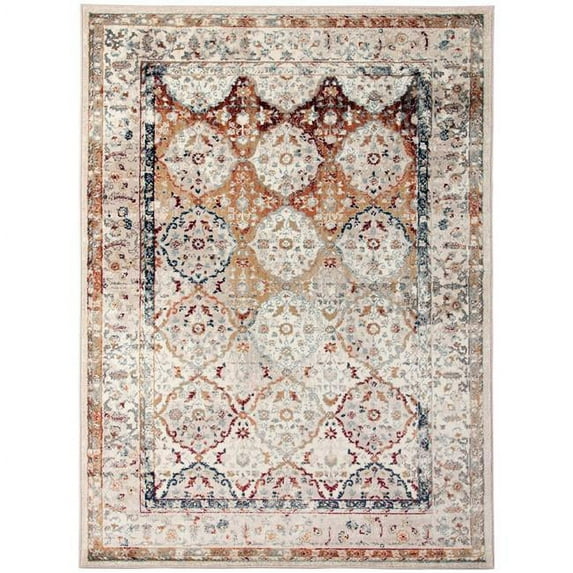 Amer Rugs Allure Bordered Transitional Ivory Area Rug