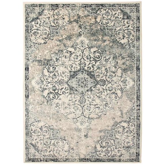 Amer Rugs Allure Medallion Transitional Ivory Area Rug