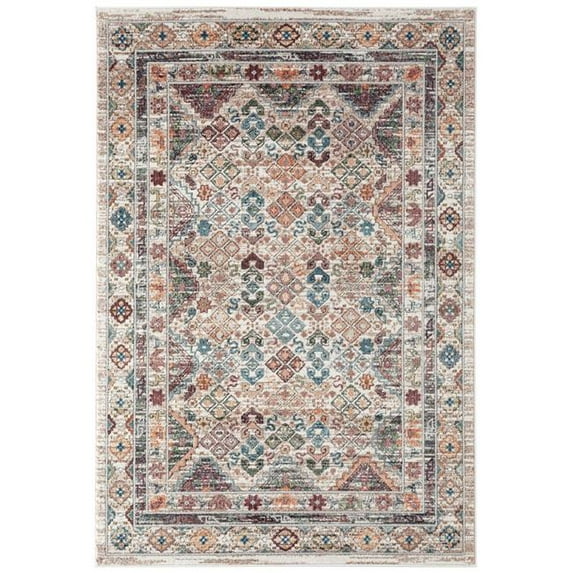 Amer Rug XAV110203 2 x 3 ft. Xavier Transitional Power-Loomed Rug, Ivory
