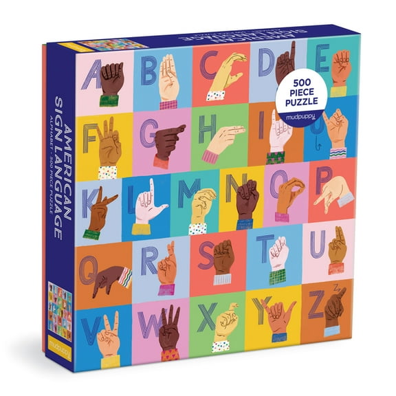 Amer Sign Language Alphabet 500 Pc Famil