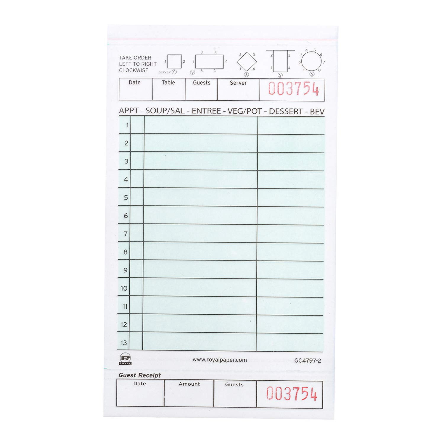 Carbonless Order Forms AmerCareRoyal Carbonless Delivery Form Paper - 3 ...