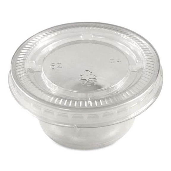AmerCare Royal RPP60003018 2 oz Portion Cups with Lids, Clear