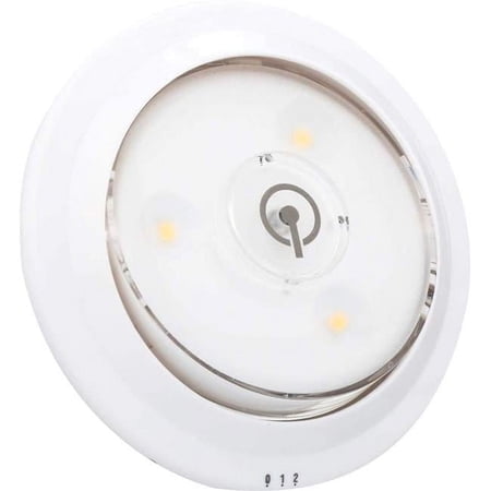 AmerTac 115868 White LED Puck Light, Pack of 2 - Case of 4