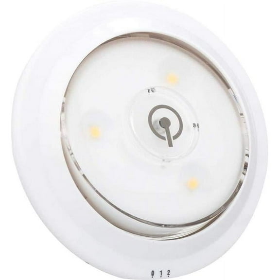 AmerTac 115868 White LED Puck Light, Pack of 2 - Case of 4