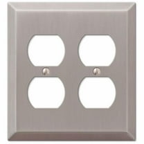 AmerTac 101540 2 Duplex Brushed Nickel Wall Plate