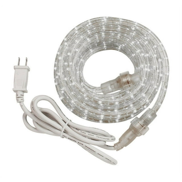 AmerTac Clear LED Rope Light Kit for Indoor/Outdoor, Patio and Deck