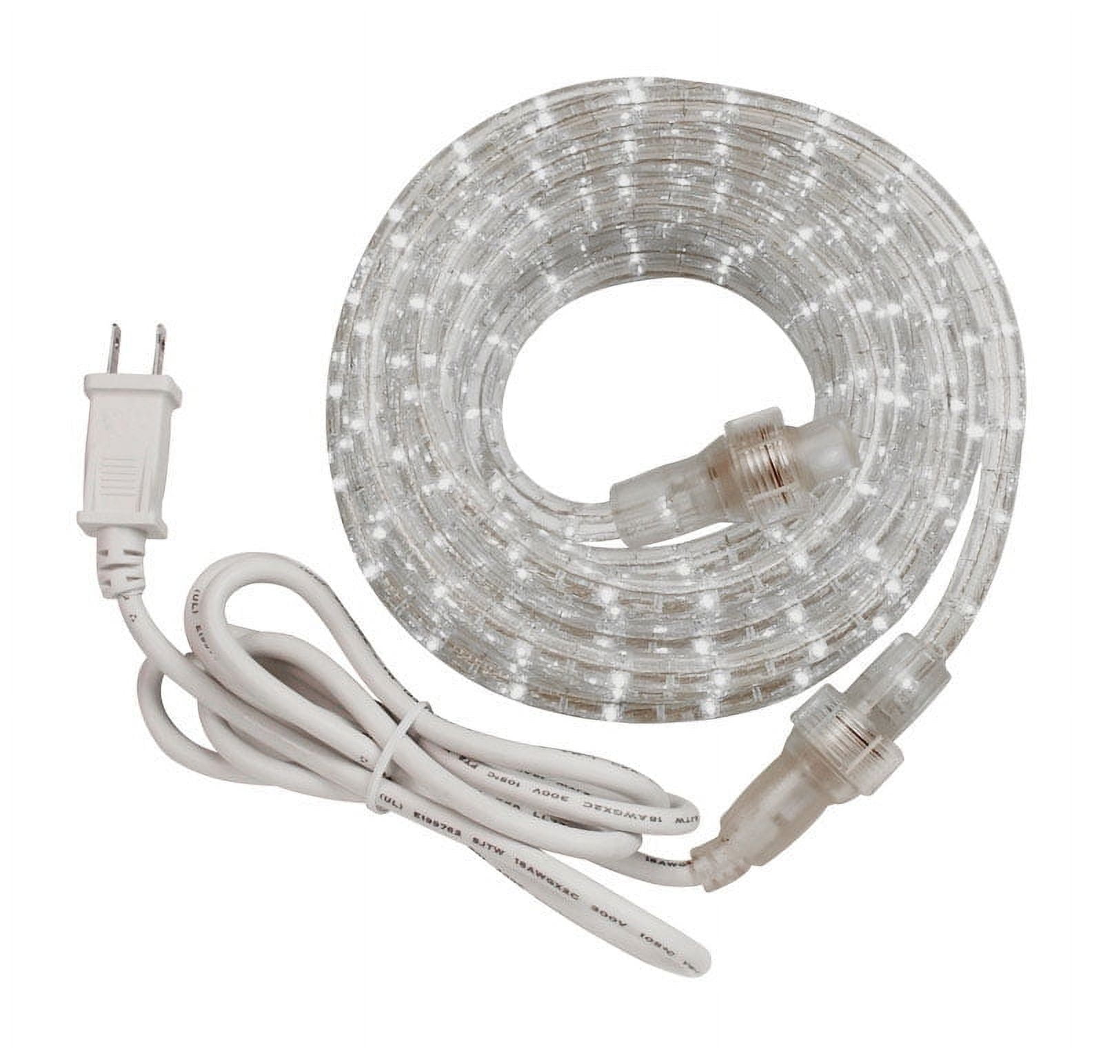 48-Foot Cool White LED Outdoor Rope Light Kit
