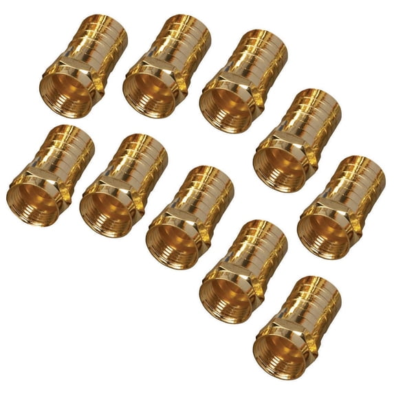 Zenith VA1010RG6CR Type F Coaxial Connector, Crimp-On RG6
