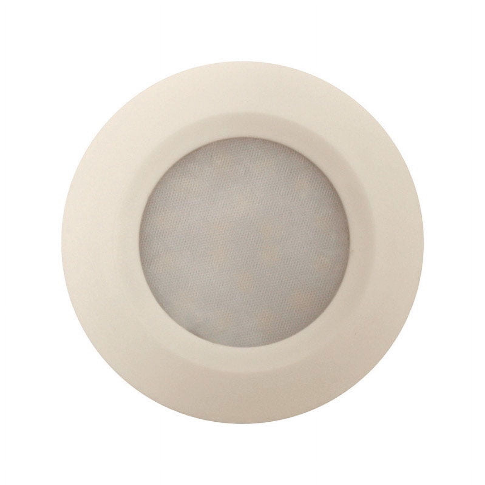 White Plastic 2.75" LED Ultra-Slim Plug-In Puck Light
