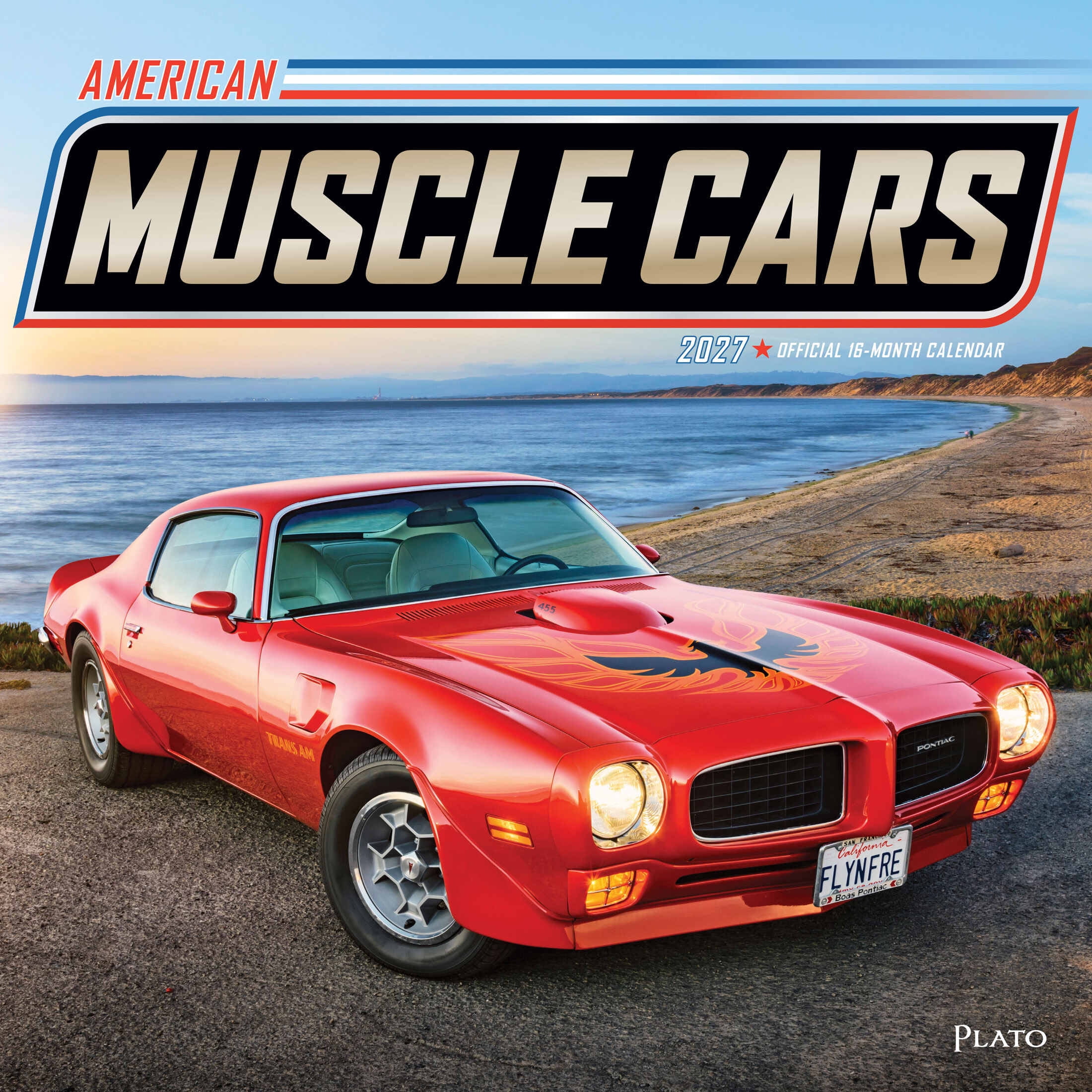 Amercan Muscle Cars 2027 Square Wall Calendar P1 by Browntrout
