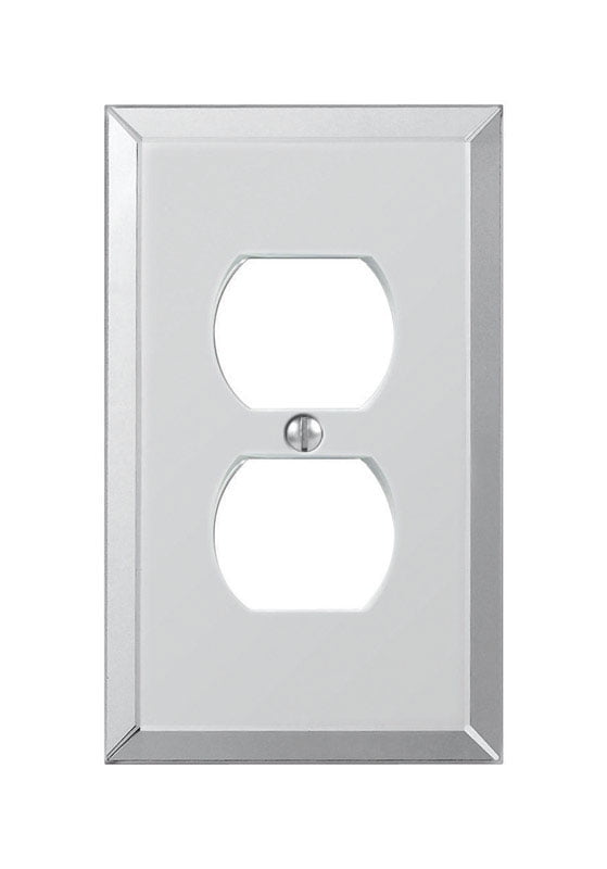 Clear Acrylic 1-Gang Duplex Outlet Wall Plate