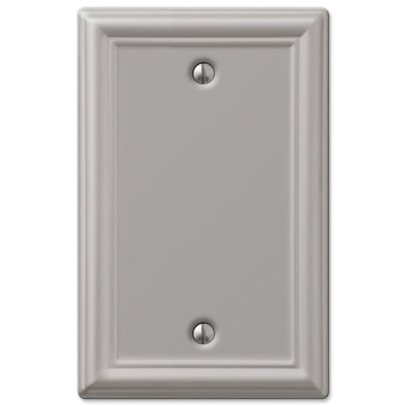 Amerelle 149BBN Chelsea Wallplate, Blank, Steel, Brushed Nickel, 1-Pack