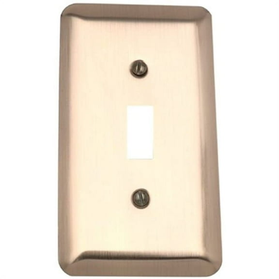 WALLPLATE 1 TOG BRSH BRS (Pack of 1)