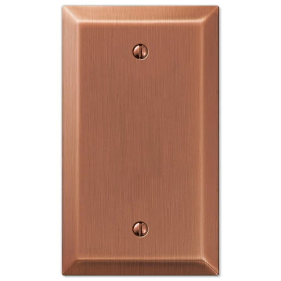 Amerelle 163BAC Century Wallplate, 1 Blank, Steel, Antique Copper, 1-Pack