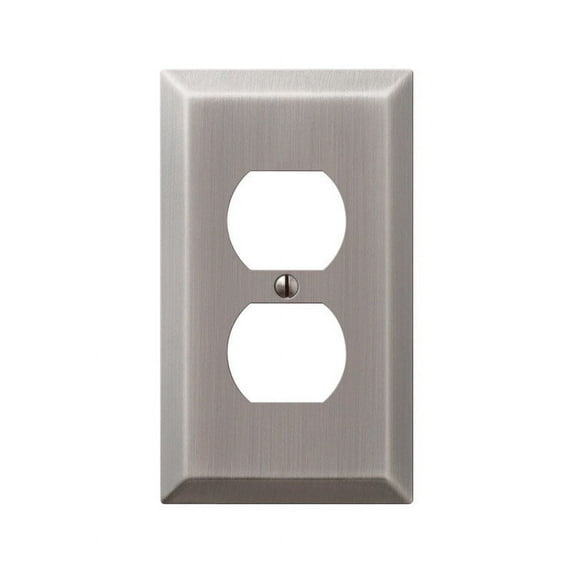 Amerelle 163DAN Century Wallplate, 1 Duplex, Steel, Antique Nickel, 1-Pack