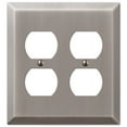 thumbnail image 1 of Amerelle 163DDAN Century Wallplate, 2 Duplex, Steel, Antique Nickel, 1-Pack, 1 of 1