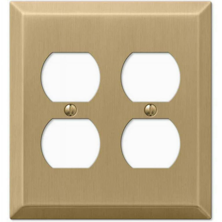 Amerelle 163DDBZ Century Wallplate 2 Duplex Steel Brushed Bronze 1 Pack
