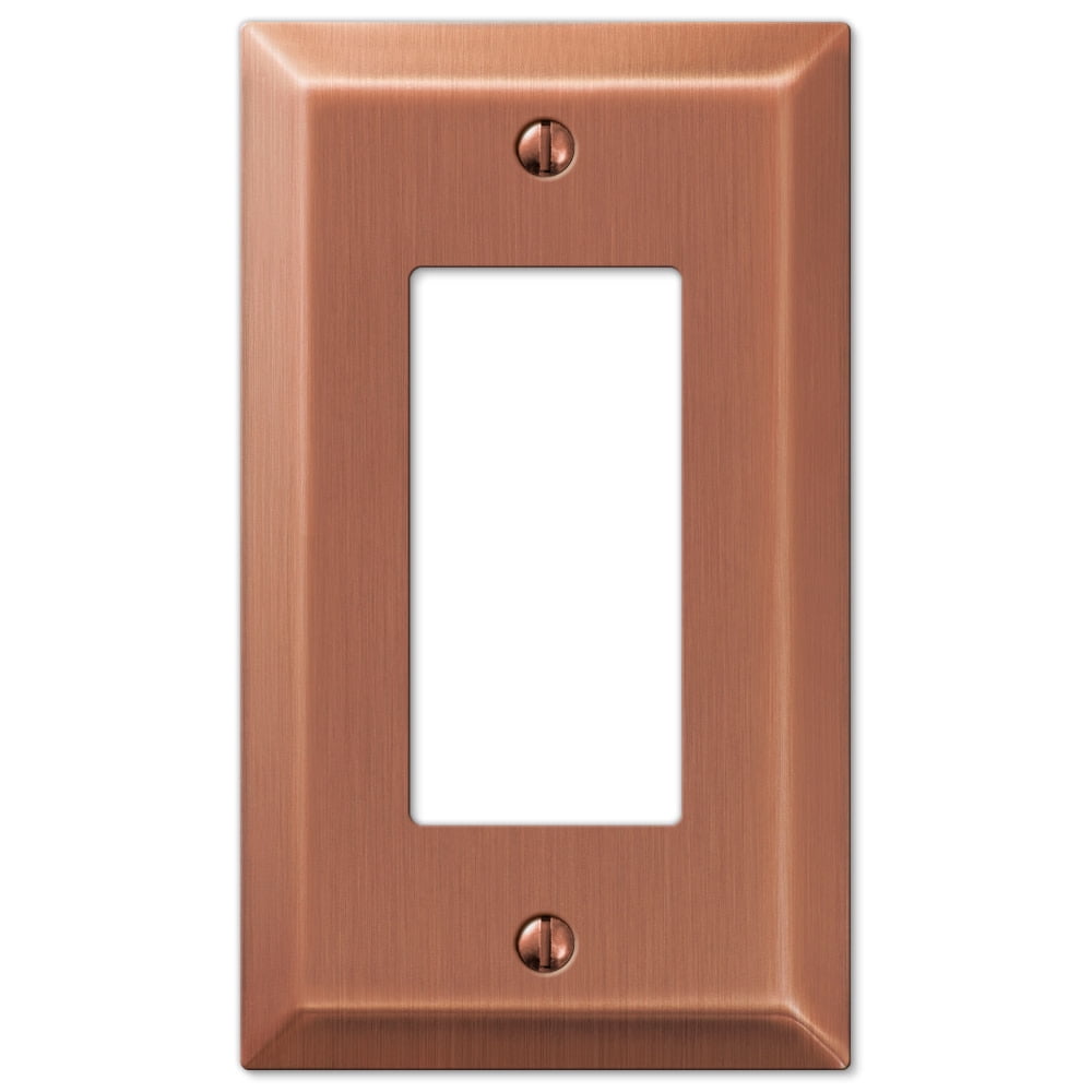 Amerelle 163RAC Century Wallplate, 1 Rocker, Steel, Antique Copper, 1 ...