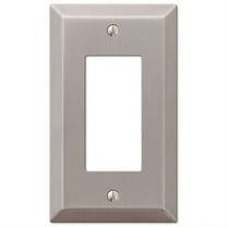 Amerelle 163RBN Century Wallplate, 1 Rocker, Steel, Brushed Nickel, 1-Pack