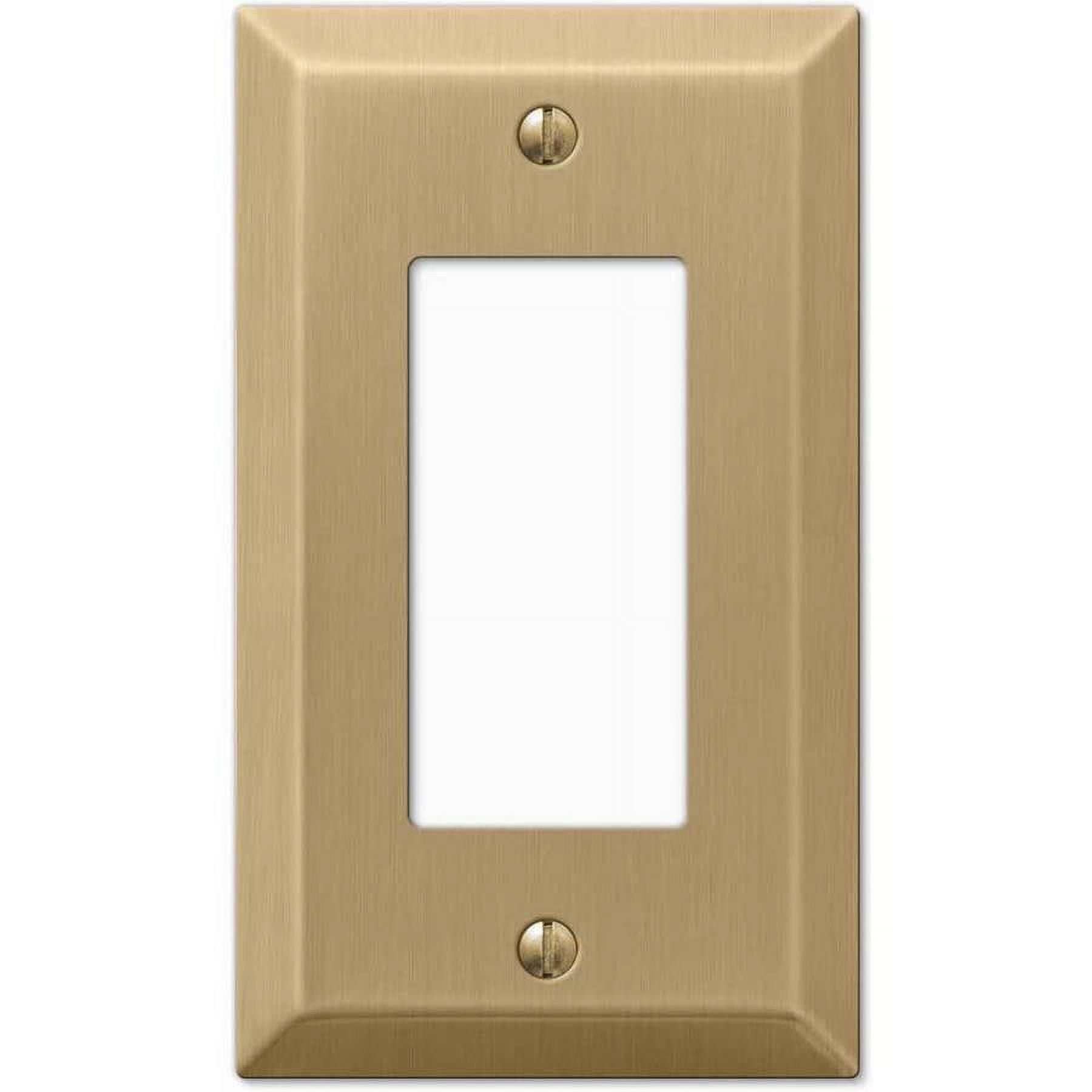 Brushed Bronze Steel 1 Rocker Wall Plate
