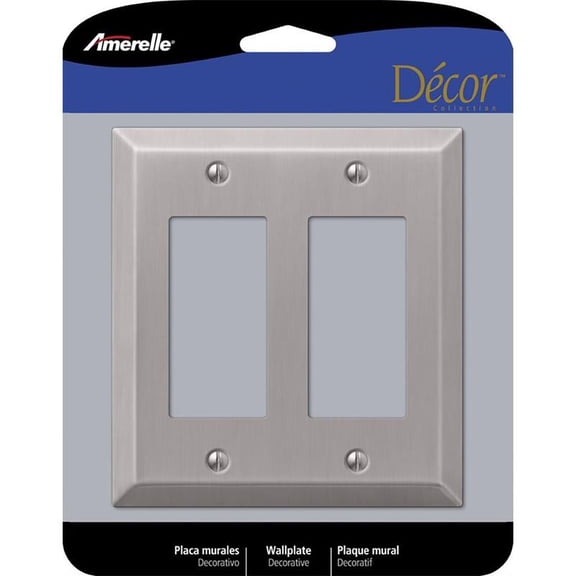 WALLPLATE 2ROCKR BN (Pack of 1)