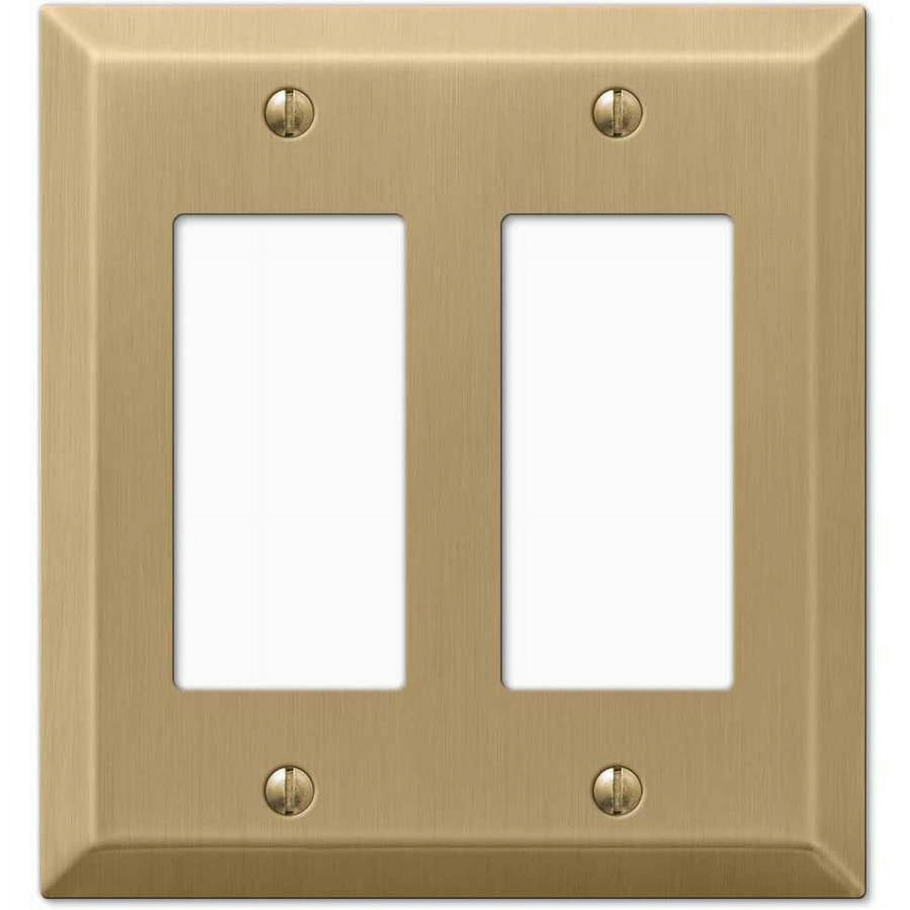 Amerelle 163RRBZ Century Wallplate, 2 Rocker, Steel, Brushed Bronze, 1 ...
