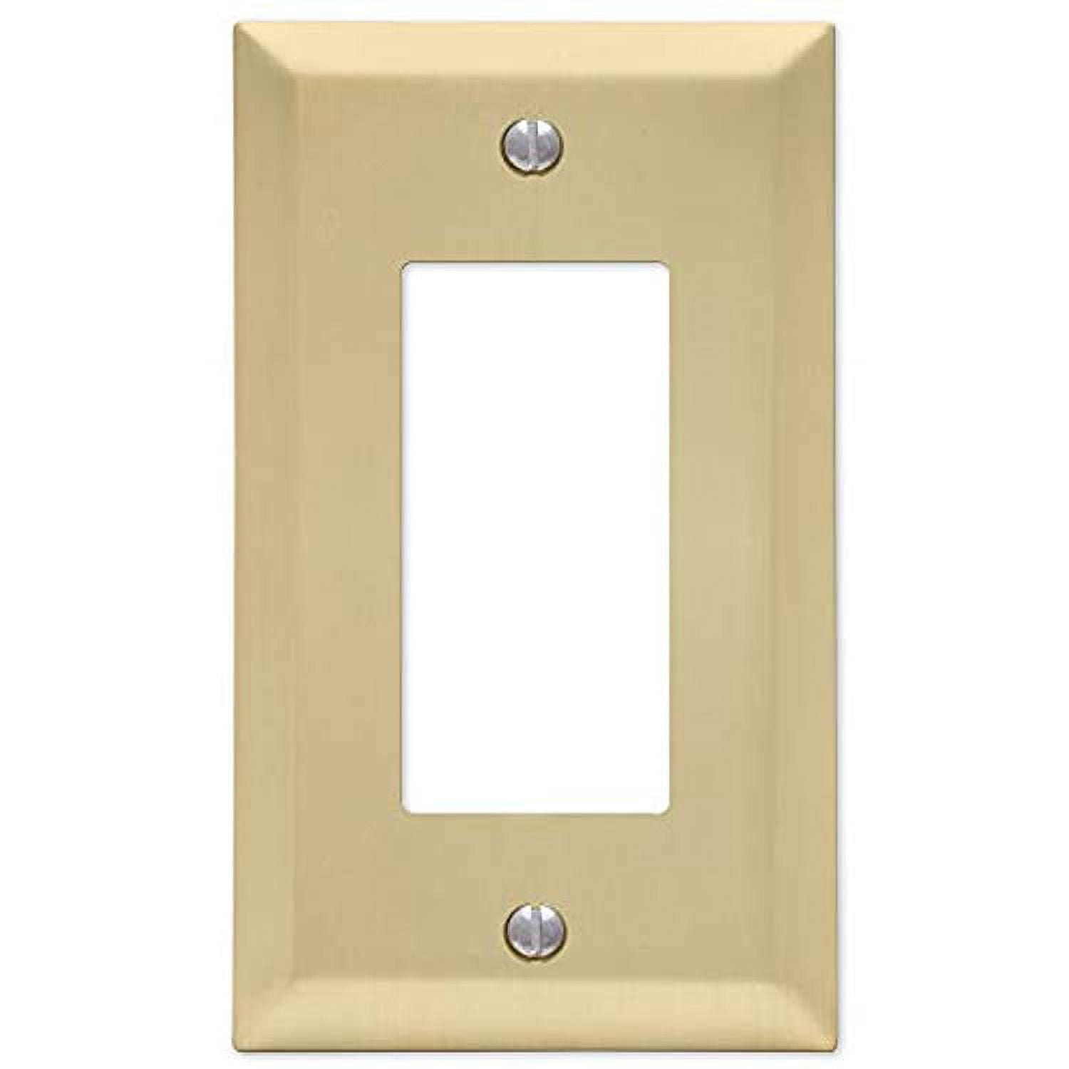Satin Brass Single Gang Decorative Wall Plate