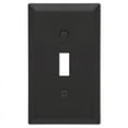 thumbnail image 1 of Amerelle 163TMB Black 1 Gang Stamped Steel Toggle Wall Plate, 1 of 3