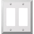 thumbnail image 1 of Westek 161RR Century Wall Plate, Polished Chrome, Steel, 2 Rocker - Quantity 3, 1 of 3