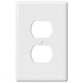 thumbnail image 1 of Amerelle 3000DW Metro Wallplate, 1 Duplex, Ceramic, White, 1-Pack, 1 of 4
