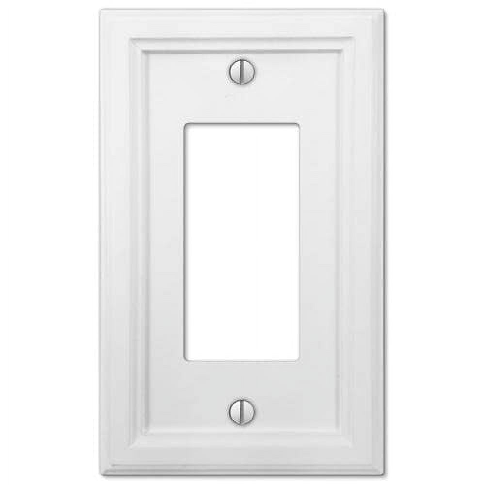 Elly White Composite Single Rocker Wall Plate