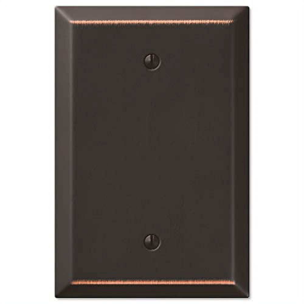 Amerelle 463BDB Oversized Wallplate, 1 Blank, Steel, Aged Bronze, 1-Pack