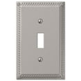 thumbnail image 1 of Amerelle 54TN Georgian Tumbled Wallplate, 1 Toggle, Cast Metal, Satin Nickel, 1-Pack, 1 of 5