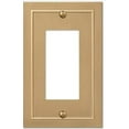 thumbnail image 1 of Amerelle 57RBZ Bethany Wallplate, 1 Rocker, Cast Metal, Brushed Bronze, 1-Pack, 1 of 1