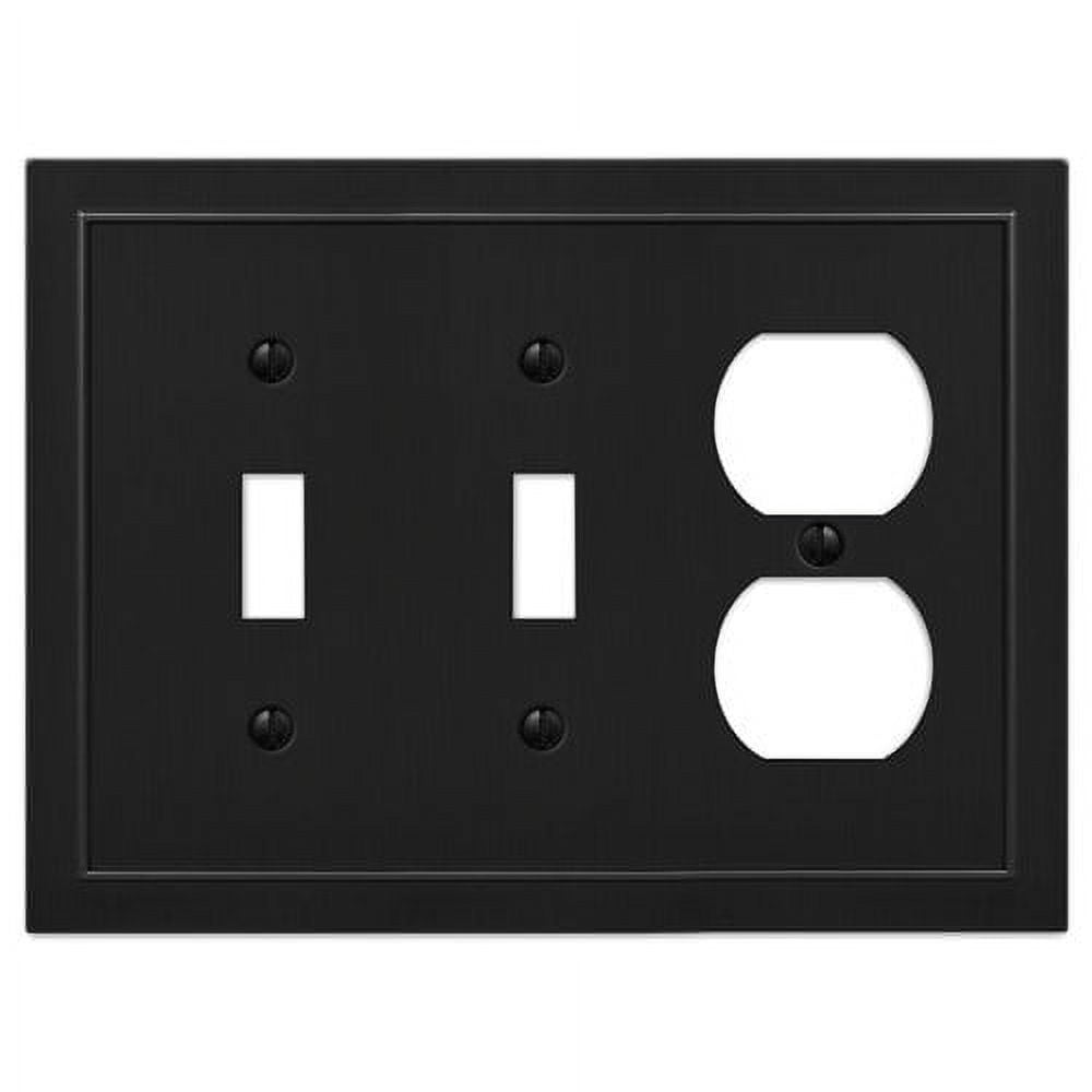 Bethany Black Cast Metal 3-Gang Wallplate