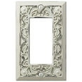 thumbnail image 1 of Amerelle 65RAW Moderne Wallplate 1 Rocker / 1 Duplex Cast Metal White 1-Pack, 1 of 7
