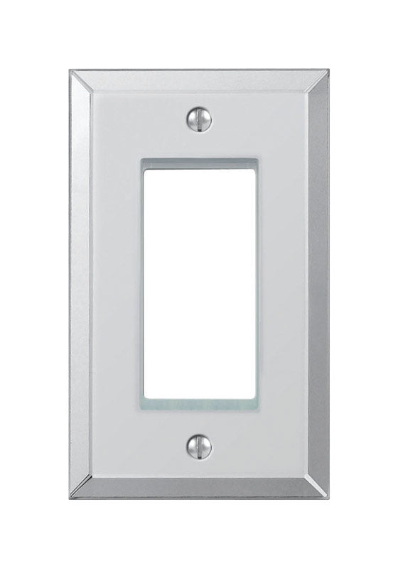 Clear Acrylic Beveled Mirror 1-Gang Decorator Wall Plate