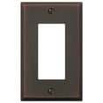 thumbnail image 1 of Amerelle 68RDB Manhattan Wallplate, 1 Rocker, Cast Metal, Aged Bronze, 1-Pack, 1 of 5