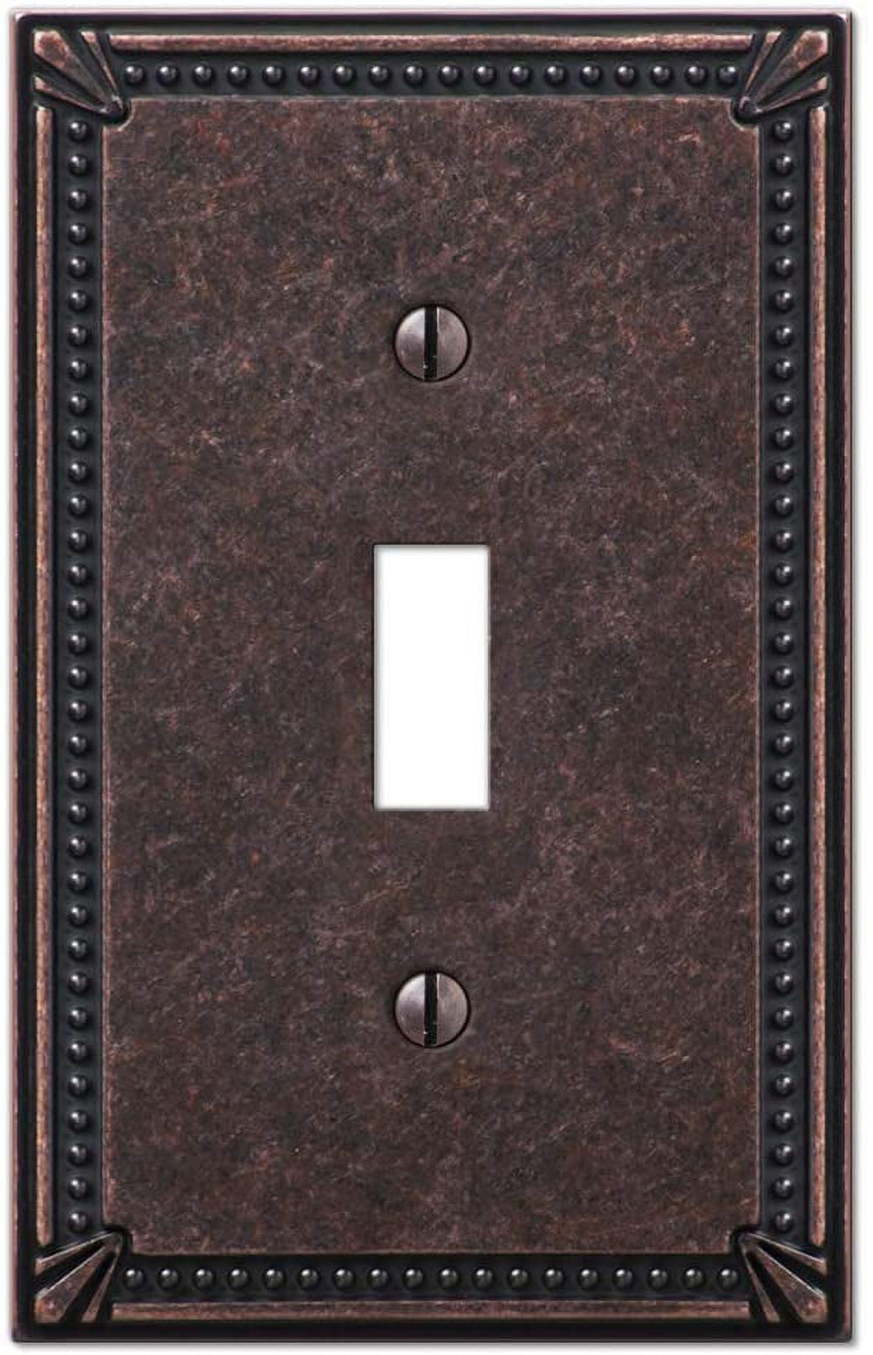 Amerelle 74TAZ Moderne Wallplate 1 Toggle Cast Metal Aged Bronze 1-Pack ...