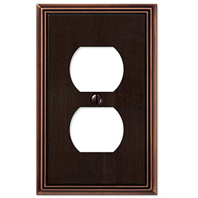 Aged Bronze 1-Gang Duplex Outlet Wall Plate