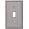 thumbnail image 1 of Amerelle 77TBN Moderne Wallplate 1 Toggle Cast Metal Brushed Nickel 1-Pack, 1 of 3