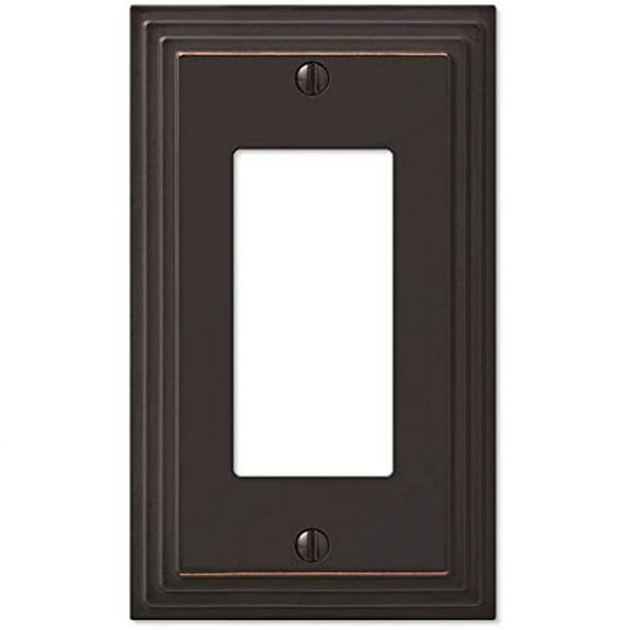 Amerelle 84RVB Moderne Wallplate 1 Rocker Cast Metal Aged Bronze 1-Pack