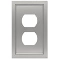 thumbnail image 1 of Amerelle 900DN Shaker Wallplate, 1 Duplex, Cast Metal, Satin Nickel, 1-Pack, 1 of 1