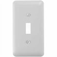 thumbnail image 1 of Amerelle 935TWNB Devon White 1 Toggle Wallplate, 1 of 1