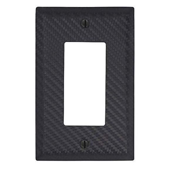 Amerelle 944RBK Moderne Wallplate 1 Rocker Steel Black 1-Pack