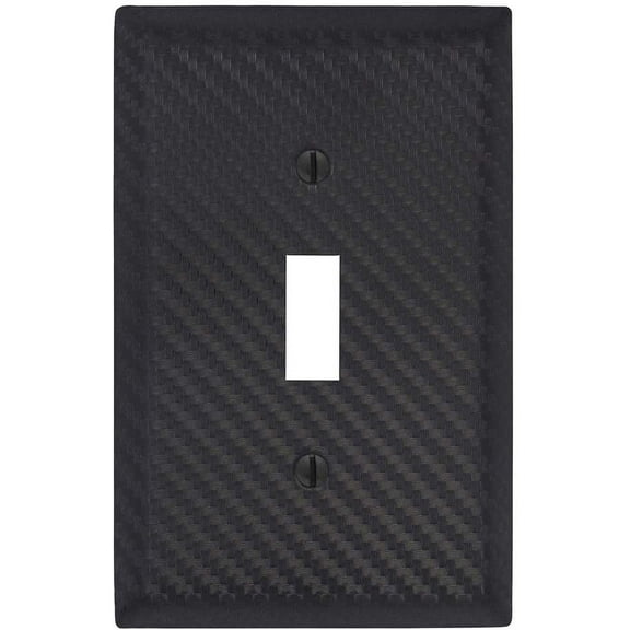 Amerelle 944TBK Moderne Wallplate 1 Toggle Steel Black 1-Pack