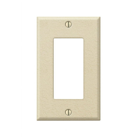 Amerelle C982RIV Wall Plate Contractor Ivory 1 gang Stamped Steel Rocker/Toggle Ivory