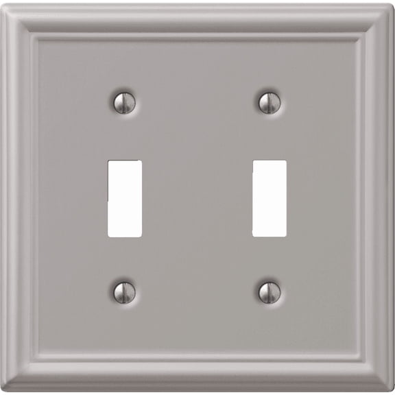 Amerelle Chelsea Stamped Steel Switch Wall Plate - Pack of 12  Indoor & Outdoor Use, NEC-Compliant