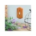 thumbnail image 1 of Amerelle 701TT Country 2-Gang Solid Oak Toggle Switch Wall Plate, Medium Oak Brown, 1 of 5